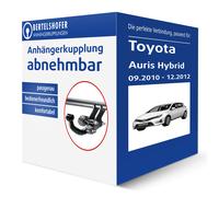 Brink Anhängerkupplung abnehmbar für Toyota Auris Hybrid Fliessheck 09.2010-12.2012