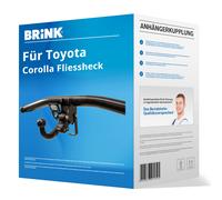 BRINK Anhängevorrichtung BMA Rückseite mit abnehmbarem Kugelkopf für TOYOTA 668800