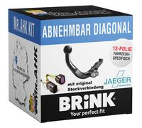 BRINK Anhängekupplung abnehmbar passend für Toyota Avensis Kombi 03.2009-10.2018