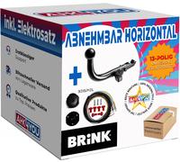BRINK Anhängevorrichtung BMC Rückseite Kugelstange von hinten gesteckt für HONDA 401600