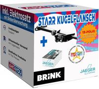 BRINK Anhängerkupplung für Mercedes M-Klasse W163 98-05 starr + 13-pol ES ABE