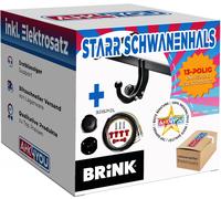 BRINK ANHÄNGERKUPPLUNG für Nissan Qashqai 07-14 starr + 13-polig E-Satz ABE