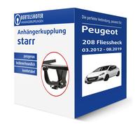 Brink Anhängerkupplung starr mit angeschraubtem Kugelkopf - PEUGEOT 208 I