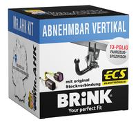 Brink Anhängerkupplung vert. abnehmbar für VW T-Roc Cabrio 20-23 +13polig spezi.