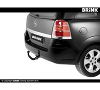 Brink Anhängerkupplung abnehmbar Kugelstange von schräg unten gesteckt - OPEL ZAFIRA / ZAFIRA FAMILY B