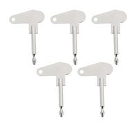 Briny River 5x Traktor Zündschlüssel 5mm Durchmesser Metall Vintage Auto Rasenmäher Traktoren Bagger Auto Zündschloss Schlüssel Silber