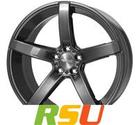 Brock B35 titan-metallic lackiert 7.5x17" ET35 LK5 114.3 ML 72.6 Alufelgen 17...