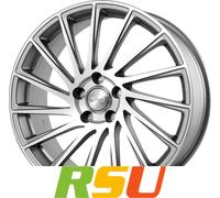 Brock B39 ferric grey voll-poliert 7.5x18" ET45 LK5 108 ML 72.6 Alufelgen 18 ...