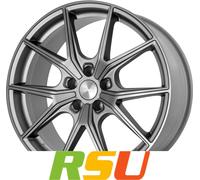 Brock B40 ferric-grey matt-lackiert 9.5x19" ET52.5 LK5 114.3 ML 70.7 Alufelge...