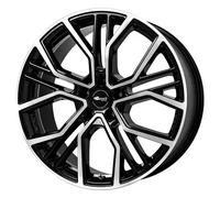 Brock B41 Schwarz Glanz Vollpoliert Alufelge 19 Zoll ET29 5x112 ML66,6