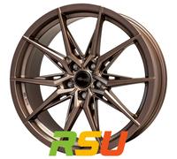 Brock B42 bronze-copper matt-lackiert 9.5x20" ET45 LK5 114.3 ML 64.1 Alufelge...