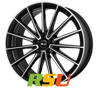 Brock B43 schwarz glanz front-poliert 8.5x20" ET47.5 LK5 108 ML 63.4 Alufelge...