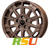 Brock B45 bronze-copper matt-lackiert 7.5x18" ET52 LK5 112 ML 66.6 Alufelgen ...