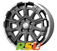 Brock B45 himalaya-grey front-poliert 7.5x18" ET55 LK6 139.7 ML 93.1 Alufelge...