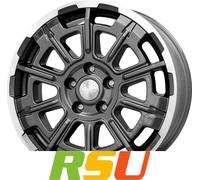 1x BROCK B45-5L himalaya grey voll-poliert (hgvp) 7.0Jx17 5x120 ET47