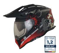 Broken Head Endurohelm Mit Sonnenblende Road Pirate VX2 Rot M (57-58 cm)