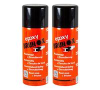 Brunox 2X Epoxy Rostumwandler Rostschutz Roststopp Grundierung Grundierer 400 ml