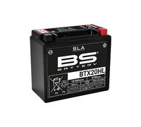 BS Battery 300689 BTX20L AGM SLA Motorrad Batterie, Schwarz