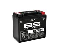 BS Battery 300689 BTX20L AGM SLA Motorrad Batterie, Schwarz