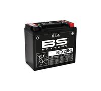 BS Battery 300689 BTX20L AGM SLA Motorrad Batterie, Schwarz