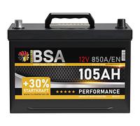 BSA ASIA Autobatterie 105Ah 12V Batterie Plus-Pol Links ersetzt 95Ah 100Ah