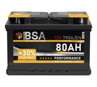 BSA Autobatterie 80Ah +30% mehr Startkraft WARTUNGSFREI TOP ANGEBOT NEU Batterie