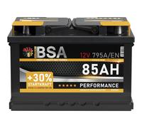 BSA Autobatterie 85Ah 12V +30% Power Batterie 70Ah 72Ah 74Ah 75Ah 77Ah 80Ah