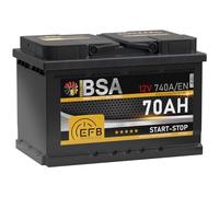 BSA EFB Batterie 70Ah 12V Start Stop Batterie Autobatterie Starterbatterie