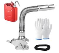 bssmmai Einfüllstutzen Kanister Ausgiesser für Kanister 5/10/20l, 30 cm Einfüllstutzen Benzinkanister Ausgießer Metallkanister für Autos, Motorräder, Boote und Lastwagen