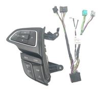 BTFWM Auto-Multifunktions-Lenkrad-Steuerschalter, Passend für Ford, Passend für Focus Mk3 2015-2017, Passend für Kuga 2017, Lenkradknopfsatz(BLACK With LIM)