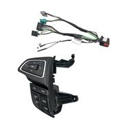 BTFWM Auto-Multifunktions-Lenkrad-Steuerschalter, Passend für Ford, Passend für Focus Mk3 2015-2017, Passend für Kuga 2017, Lenkradknopfsatz(BLACK Without LIM)