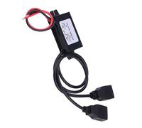 BTOSEP 3A DC 12V zu DC 5V Dual USB Ladegerät Adapter Kompaktes Konvertermodul Zum Aufladen von Auto-Motorrad-Telefonen