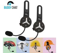 BuddyChat Gegensprechanlage DUO 2er Set, Motorrad, Helm, Vollduplex, Bluetooth