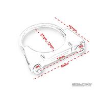 Bügelschelle Edelstahl M8 M10 Auspuffschelle Rohrschelle U Bolt ø von 26 - 95 mm