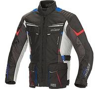 Büse Herren Textiljacke Lago Pro wasserdicht mit Protektoren Grau/Blau/Rot 4XL