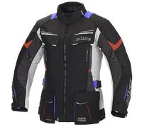 Büse Lago Pro Damen Motorrad Textiljacke, grau-rot-blau, Größe 40
