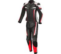 Büse Damen Lederkombi Mille (Zweiteiler), schwarz-fluorot Größe: 38