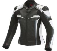 Büse Mille Damen Motorrad Lederjacke, schwarz-weiss, Größe 36