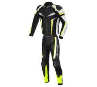 Büse Mille 2-Teiler Motorrad Lederkombi (Black/White/Yellow,60)