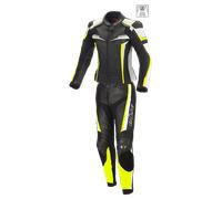 Büse Damen Lederkombi Mille (Zweiteiler), schwarz-fluogelb Größe: 34