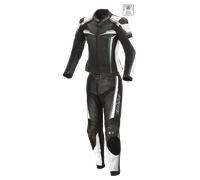 Büse Mille 2-Teiler Damen Motorrad Lederkombi, schwarz/weiß, Größe 40