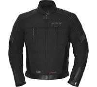 Büse Novaro wasserdichte Motorrad Leder-/Textiljacke, schwarz, Größe 46 für Männer