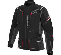 Büse Open Road III wasserdichte Damen Motorrad Textiljacke, schwarz-rot, Größe 40