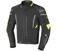 Büse Rocca Textiljacke Schwarz / Neon-Gelb 52