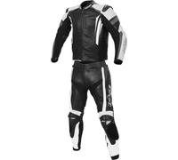 Büse Track 2-Teiler Damen Motorrad Lederkombi, schwarz/weiß, 40