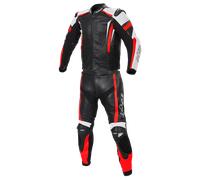 Büse Track Lederkombi Zweiteiler Damen Schwarz / Neon Rot 40 (Damen)