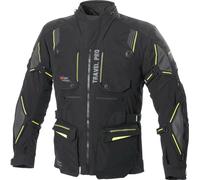 Büse Travel Pro Motorrad Textiljacke, schwarz-grau-gelb, Größe 31 für Männer