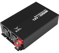 BullTron Wechselrichter 12 V 2000 W, 12V/230V, mit Fernbedienung, 19,7x32x8,2 cm