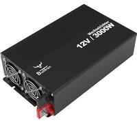 BullTron Wechselrichter 12 V 3000 W, 12V Eingangsspannung, 3000W Spitzenleistung, 19,7x35,2x8,2 cm