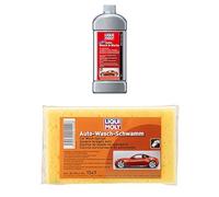 Bundle aus LIQUI MOLY Auto-Wasch & Wachs | 1 L | Autopflege | Art.-Nr.: 1542 + LIQUI MOLY Auto-Wasch-Schwamm | 1 Stk | Autopflege | Art.-Nr.: 1549